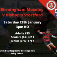 Event image for Birmingham Moseley v Bishop's Stortford