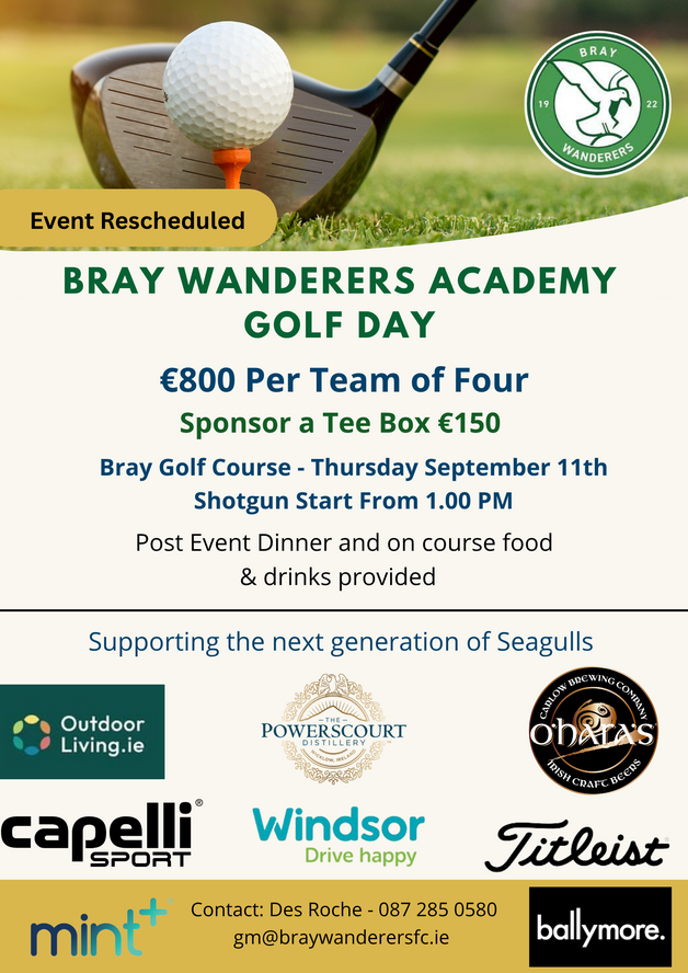 Event image Bray Wanderers Academy Golf Day 