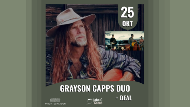 Event image Grayson Capps duo (US) + DEAL, Wrightegaarden, John G Scene