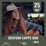 Event image Grayson Capps duo (US) + DEAL, Wrightegaarden, John G Scene