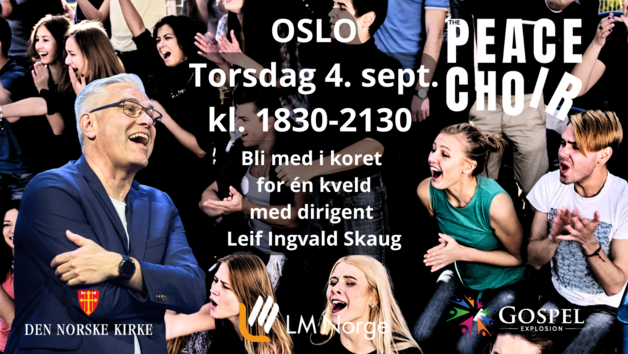 Event image Bli med i Oslos første PEACE CHOIR! Én kveld med kor for alle som har lyst.