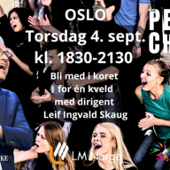 Event image Bli med i Oslos første PEACE CHOIR! Én kveld med kor for alle som har lyst.