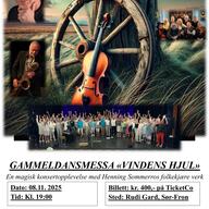 Event image Gammeldansmessa "Vindens Hjul" en magisk konsertopplevelse på Rudi Gard, Sør-Fron, lørdag 8. november 2025 kl. 19:00.