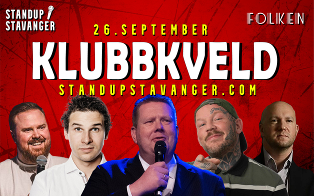 Event image Standup Klubbkveld på Folken - 26. september