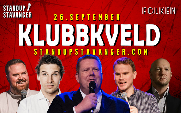 Event image Standup Klubbkveld på Folken - 26. september