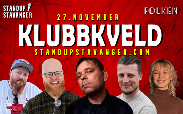 Event image Standup Klubbkveld på Folken - 27. november