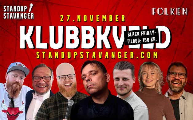 Event image Standup Klubbkveld på Folken - 27. november