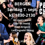 Event image Bli med i Bergens første PEACE CHOIR!! Én kveld med kor for alle som har lyst.