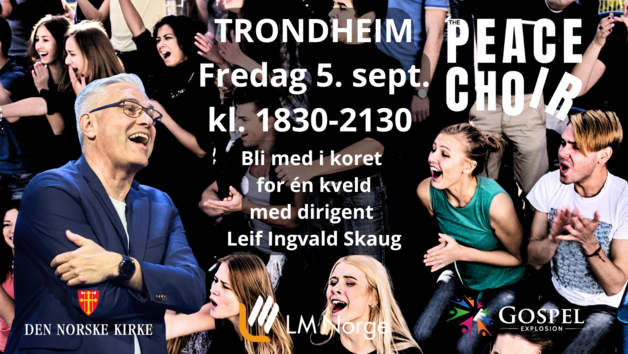 Event image Bli med i Trondheims første PEACE CHOIR!! En kveld med kor for alle som har lyst.