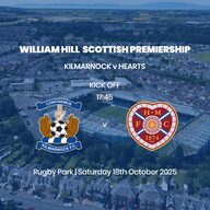Event image William Hill Premiership - Kilmarnock v Heart of Midlothian - Saturday 18th October 2025