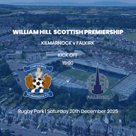 Event image William Hill Premiership - Kilmarnock v Falkirk - Saturday 20th December 2025