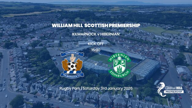 Event image William Hill Premiership - Kilmarnock v Hibernian - Saturday 3rd January 2026