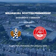 Event image William Hill Premiership - Kilmarnock v Aberdeen    Saturday 31st January 2026