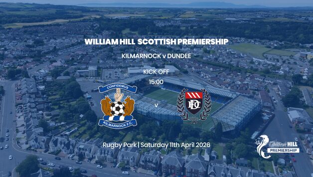 Event image William Hill Premiership - Kilmarnock v Dundee - Saturday 11th April 2026