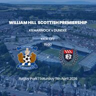 Event image William Hill Premiership - Kilmarnock v Dundee - Saturday 11th April 2026