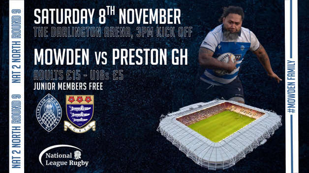 Event image Darlington Mowden Park v Preston GH