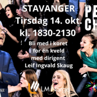 Event image Bli med i Stavangers første PEACE CHOIR!! Én kveld med kor for alle som har lyst.