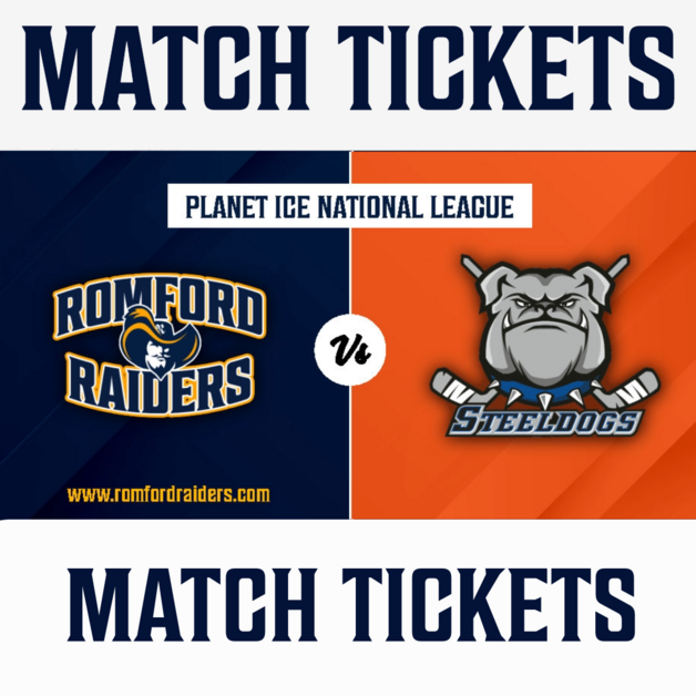 Event image Romford Raiders vs Sheffield Steeldogs Ice Hockey Sunday 21.09.25