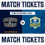 Event image Romford Raiders Ice Hockey vs Leeds Knights - SATURDAY - 04.10.2025