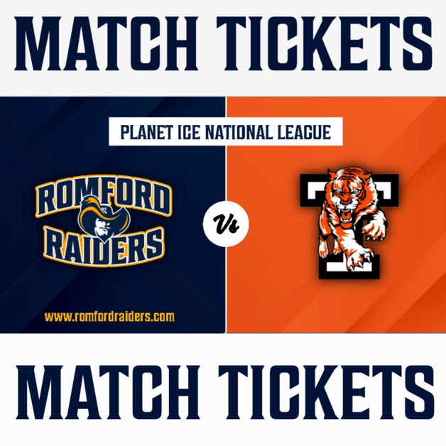 Event image Romford Raiders Ice Hockey vs Telford Tigers Saturday - 11.10.2025