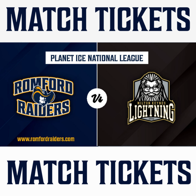 Event image Romford Raiders vs Milton Keynes Lightning - Sunday - 30.11.2025