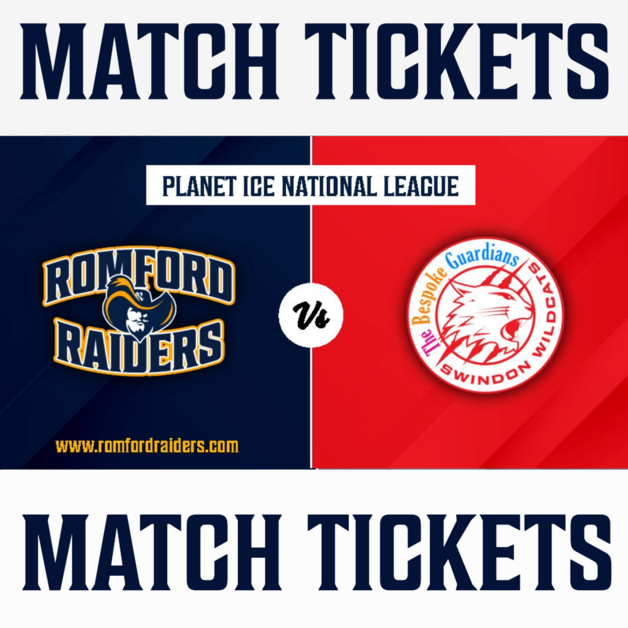 Event image Romford Raiders vs Swindon Wildcats Sunday - 07.12.2025