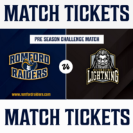 Event image Romford Raiders vs Milton Keynes Lightning - Sunday - 01.03.2026