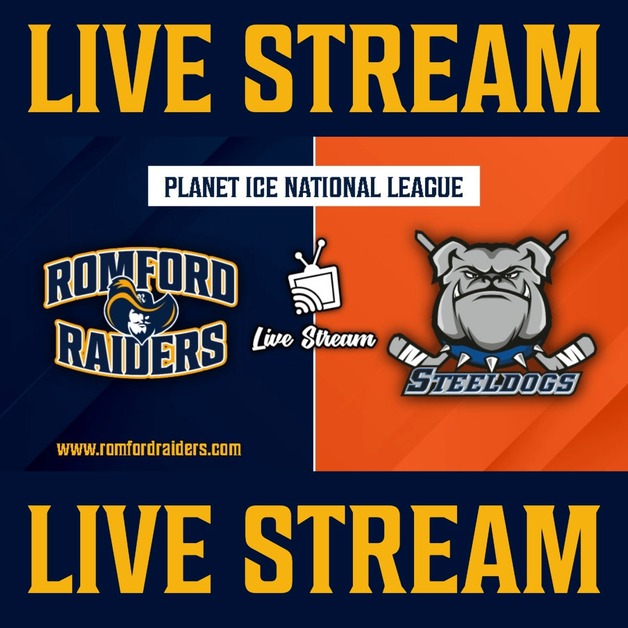 Event image **LIVE STREAM** Romford Raiders vs Sheffield Steeldogs | Sunday 21st September 2025 | 17:15 Face Off