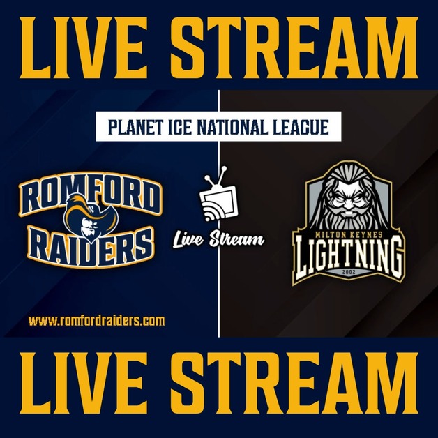 Event image ** Live Stream** - Romford Raiders vs Milton Keynes Lightning - Sunday 30th November 2025 - 17:15 Face Off