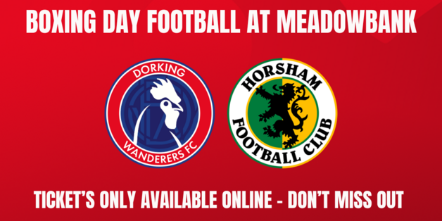 Event image Dorking Wanderers vs Horsham - Boxing Day