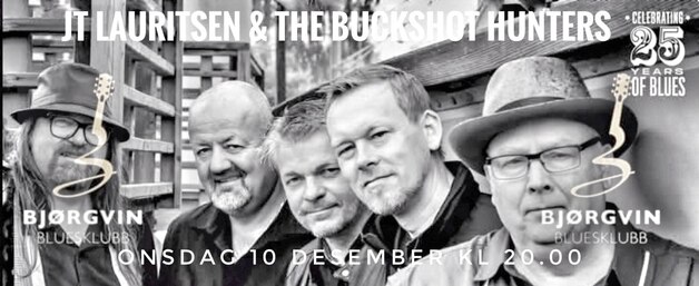 Event image Bjørgvin Bluesklubb, JT Lauritsen & the Buckshot Hunters