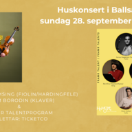 Event image Huskonsert i Sorenskrivargarden