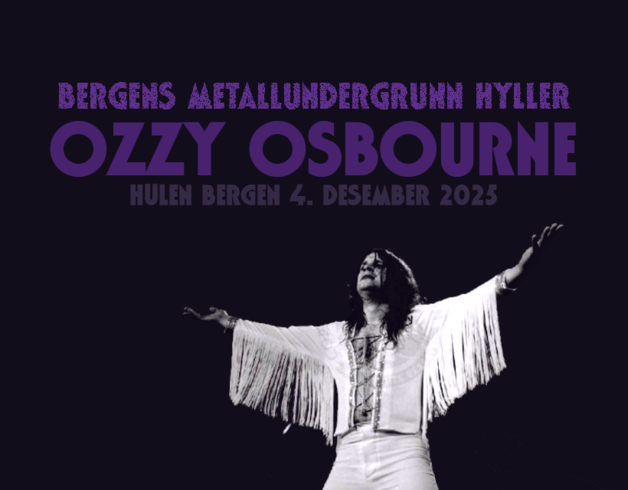 Event image BERGENS METALLUNDERGRUNN HYLLER OZZY OSBOURNE - EN TRIBUTEKVELD TIL BLACK SABBATH OG OZZY OSBOURNE || Hulen