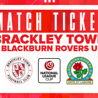 Event image  Brackley Town v Blackburn Rovers - National League Cup - Tuesday 12th August 2025 - KO 7:45pm