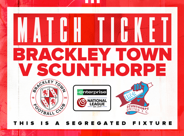 Event image Brackley Town v Scunthorpe United FC – Enterprise National League – Saturday 30th August 2025 - KO 5.30pm