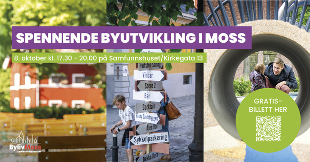 Event image Åpnet møte om spennende byutvikling i Moss 8. oktober 