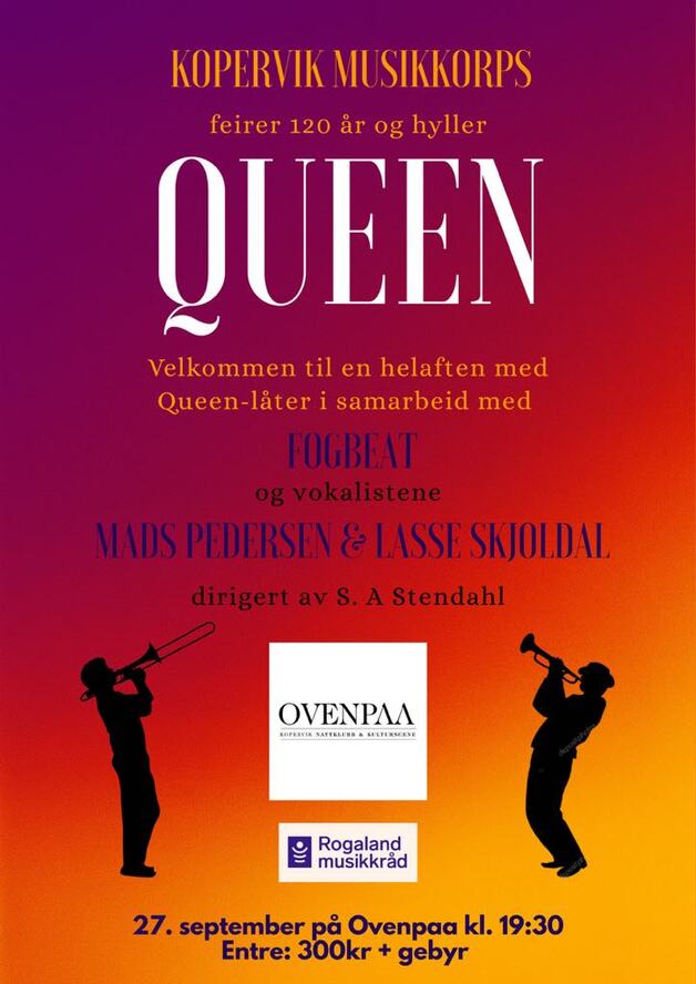 Event image Kopervik Musikkorps hyller Queen.