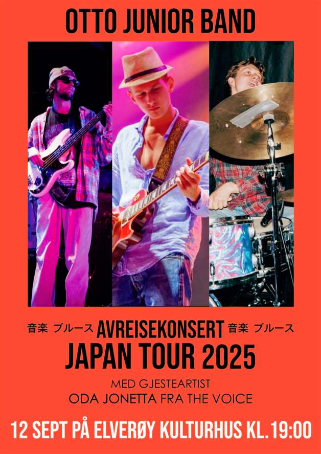Event image Otto Junior band - avreisekonsert før Japan-turné!