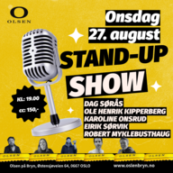 Event image Standup på Olsen 27 august