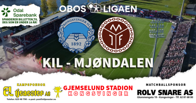 Event image KONGSVINGER - MJØNDALEN | OBOS-LIGAEN 2025