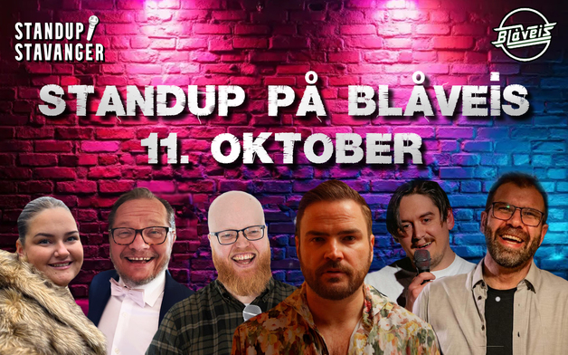 Event image Standup på Blåveis - 11. oktober