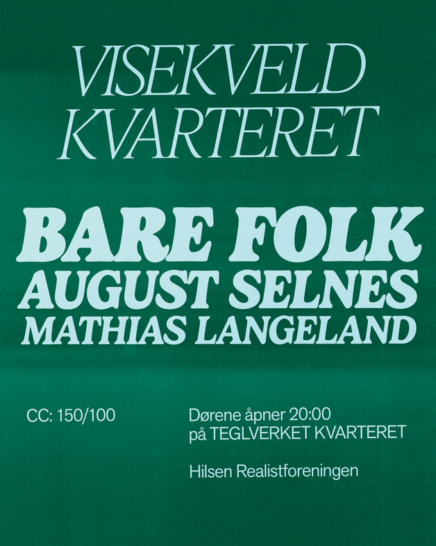 Event image Visekveld med Bare Folk, August Selnes og Mathias Langeland