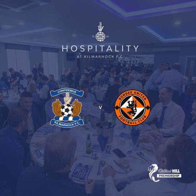 Event image Kilmarnock vs Dundee Utd - Saturday 29th November, 5.45pm