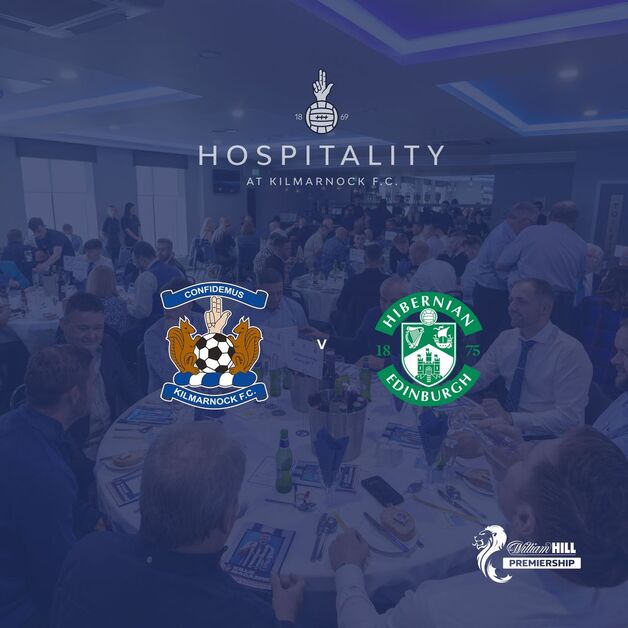 Event image Kilmarnock vs Hibernian Hospitality - Saturday 3rd January, 3pm