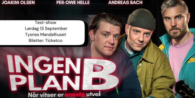 Event image Stand up med Joakim Olsen og Tjommier 