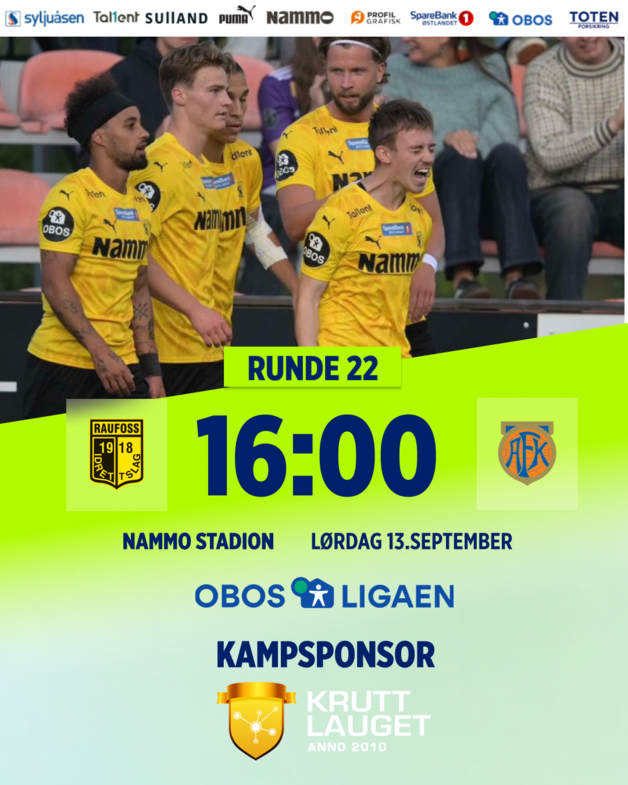 Event image Raufoss - Aalesund Obos-ligaen