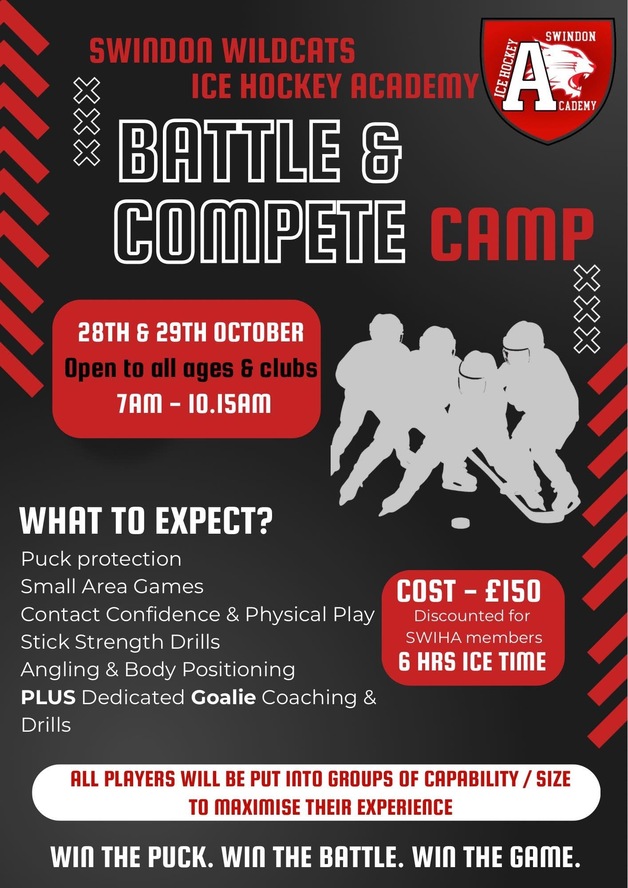 Event image Swindon Ice Hockey October Battle and Compete Camp