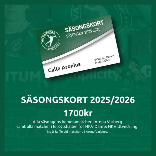 Event image Säsongskort HK Varberg 2025/2026