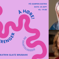Event image Det du trenger å høre // Samtaleserie med Monica Johansen og gjest Katrin Glatz Brubakk