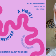 Event image Det du trenger å høre // Samtaleserie med Monica Johansen og gjest Kristine Karly Tesaker